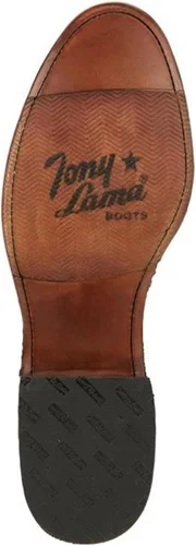 Miniatura 7 de Tony Lama Monterey Desert Roper Botas de cuero de cabra occidental punta redonda para hombre - Ep3550