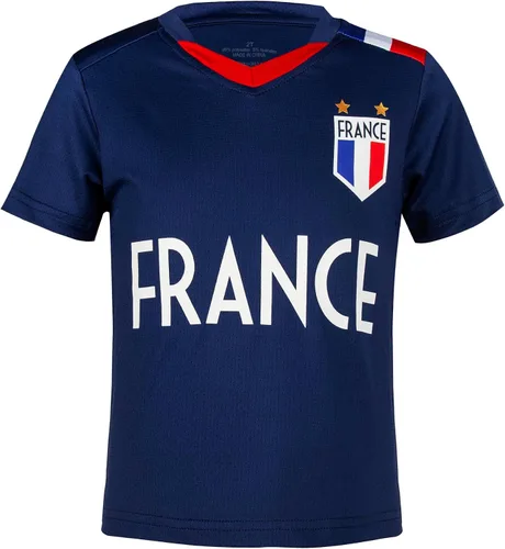 Miniatura 17 de Cnins Camisetas de entrenamiento de fútbol para niños de 2 a 14 años, trajes de práctica para niños y niñas con colores del equipo nacional