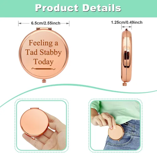 Miniatura 4 de Regalo dental para mujeres, espejo de maquillaje compacto, regalos de dentista, higienista dental, regalos para ella, regalo de asistente dental