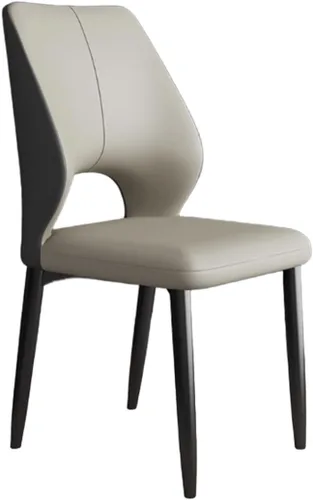 Miniatura 18 de YVYKFZD Simple Dining Chairs Set, PU Leather Kitchen Chairs, Armless Dining Room Chair with Metal Legs, Upholstered Living Room Chair, for Bedroom