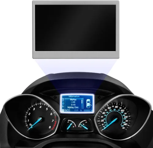 AUTOBABA Pantalla LCD a color compatible con Ford Escape 2014-2016 2013-2016 Ford Focus LCD Module 4.2 pulgadas, instrumento velocímetro 150 MPH 50