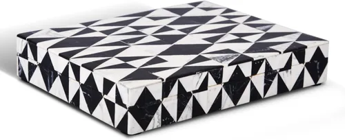 Miniatura 91 de Handicrafts Home Caja de recuerdo decorativa de 8 x 5 – Pequeña caja organizadora con tapa, almacenamiento decorativo Boho, caja de memoria retro