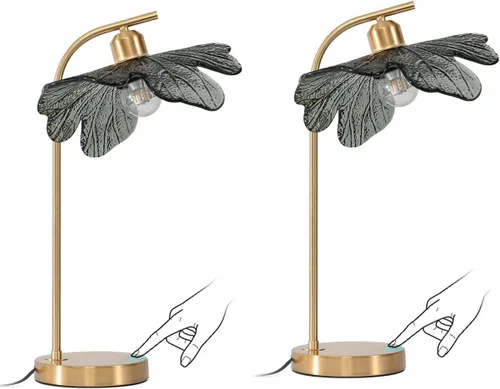 Miniatura 12 de Lámparas de mesa de cristal de mediados de siglo, moderna lámpara de mesa dorada, lámpara de escritorio, lámpara de mesa alta, lámpara de mesita