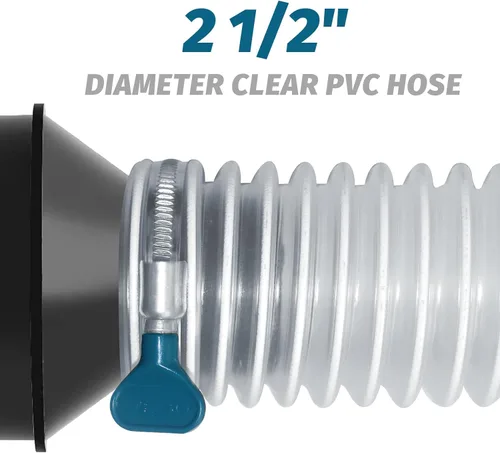 Miniatura 4 de PVC Dust Collection Hose 2.5" x 10',Black