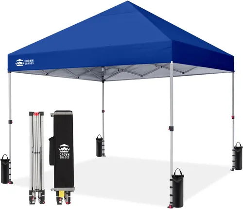 Miniatura 8 de CROWN SHADES Toldo desplegable de 8 x 8 pulgadas, tienda de campaña de playa con instalación CenterLok de un empuje, parasol fácil para exteriores