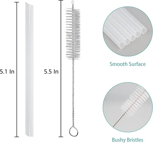Miniatura 2 de Pajitas de repuesto compatibles con Thermos Funtainer botella de agua de 12 onzas (paquete de 6)
