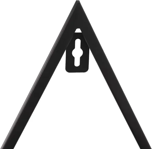 Miniatura 9 de Estante de almacenamiento de esmalte de uñas de metal para montar en pared, organizador de esmalte de uñas triangular de 5 niveles, soporte