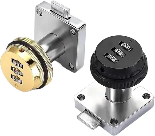 Miniatura 3 de Keyless Zinc Alloy Thickened Lock Tongue 3 Digital Combination Cam Square Base 1Pcs(7)