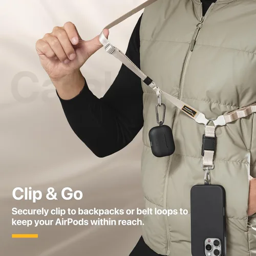 Miniatura 7 de MAGEASY Funda diseñada para estuche de AirPods Pro 2 - Funda protectora a prueba de golpes para AirPods Pro y Pro 2, resistente a las manchas, suave