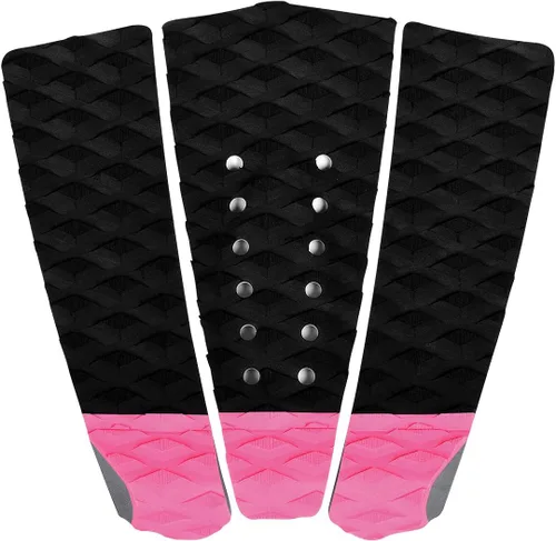 Miniatura 12 de Abahub 3 almohadillas de tracción de EVA para tabla de surf con patín para patinetas, tablas de surf, funboard, tabla de pescado, Naranja