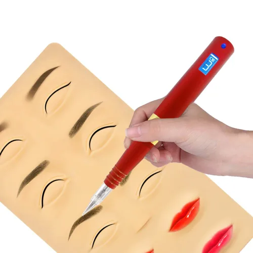 Miniatura 6 de Kit de máquina de tatuaje giratoria de maquillaje permanente con 10 agujas B643