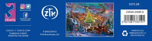 Miniatura 7 de Ceaco - Zac Kinkade - Navidad clásica - Polo Norte de Santa - Rompecabezas de 1000 piezas