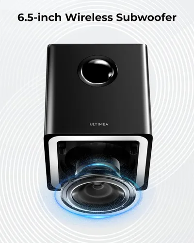 Miniatura 3 de ULTIMEA Barra de sonido envolvente virtual de 7.1 canales, barra de sonido para Smart TV con 2 altavoces envolventes, sistema de sonido envolvente