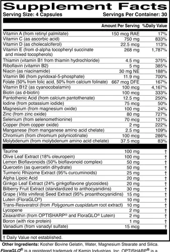 Miniatura 8 de ScienceBased Health MacularProtect Complete - Suplemento de salud ocular AREDS 2 y multivitamínico diario - Más de 30 nutrientes con luteína