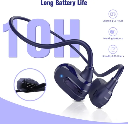 Miniatura 6 de BANIGIPA Auriculares para niños, audífonos de oreja abierta, cómodos para adolescentes, niños y niñas, auriculares inalámbricos Bluetooth 5.4