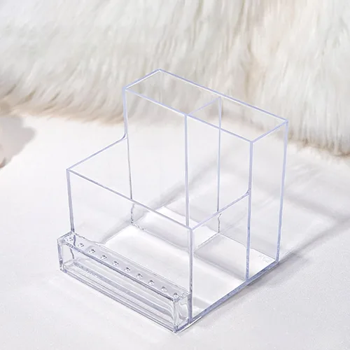 Miniatura 6 de Noverlife Caja de almacenamiento de brocas para mini taladro de uñas de 10 agujeros y brocas, organizador transparente de brocas de lima para uñas