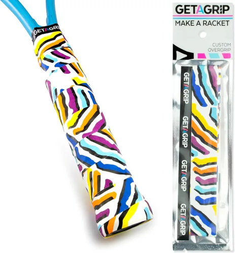 Miniatura 17 de Get A Grip - Grip personalizado para raqueta de tenis - Agarre antideslizante/de secado rápido para tenis - Grip precortado para raqueta de Pack