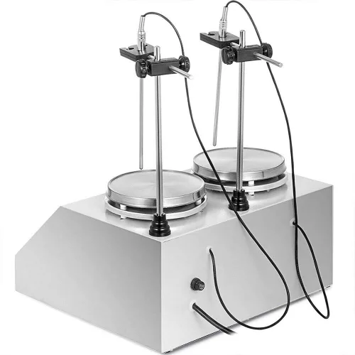 Miniatura 6 de Agitador magnético digital 0 ~ 2400 RPM Mezclador magnético de placa caliente mezclador agitador de laboratorio con barra de agitación