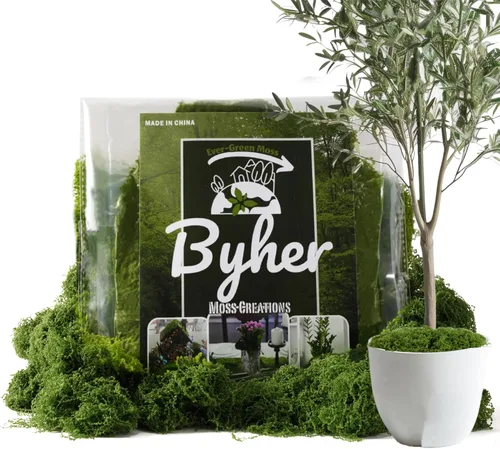 Musgo falso para plantas de interior, paquete de 7 onzas, césped artificial para manualidades, arreglos florales y plantas en maceta, alternativa