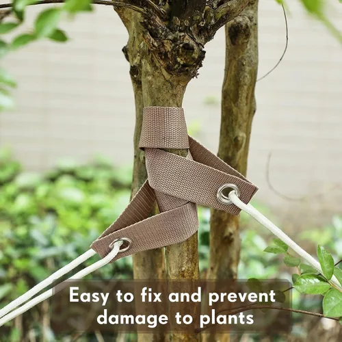 Miniatura 4 de 32 correas de árbol de 15.74 pulgadas para estacas con ojales, estacas resistentes para árboles y plantas, estacas para guiar, estacas recién