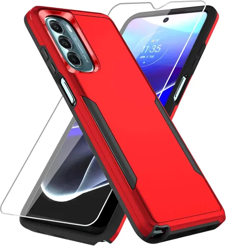 Miniatura 30 de Funda para Moto G Stylus 5G 2022, con Protector de Pantalla, [Probada contra Caídas de Grado Militar] Funda Protectora de Servicio Pesado Resistente