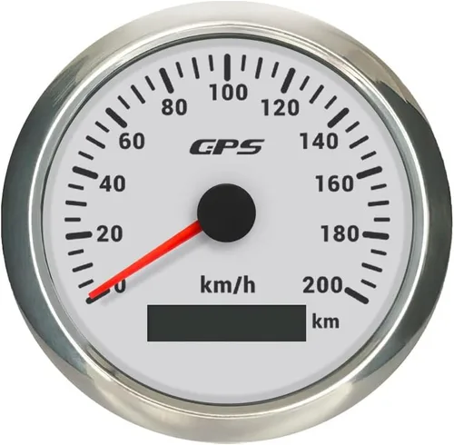 Miniatura 8 de ELING Velocímetro GPS de 3.346 in 0-200 MPH Kit de medidor de velocidad para coche, camión, motocicleta con 7 retroiluminaciones 12 V 24 V