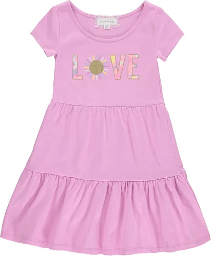 Miniatura 4 de BTween Conjunto de 3 piezas de vestido de verano para niñas, vestidos casuales de manga corta con rayas y estampado floral