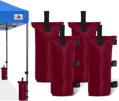 Miniatura 9 de ABCCANOPY Bolsas de Arena para Carpa Extra Grandes de 150 Libras, Paquete de 4, Negro (Sin Arena)