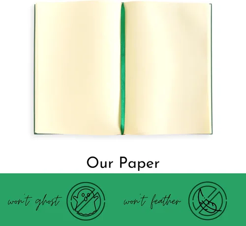 Miniatura 5 de Portage - Cuaderno en Blanco con Tapa Dura y Estética para Escritura y Diario – Libreta con Papel Resistente a Manchas para Llevar Diario, Alto GSM