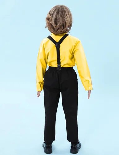 Miniatura 37 de A&J DESIGN Conjunto de ropa formal para niños pequeños con tirantes y tirantes