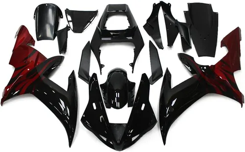 Miniatura 13 de FLPRO - Carenados completos de inyección de color negro brillante para Yamaha 2002 2003 YZF-R1 02 03 YZF1000 R1 de plástico ABS Carrocerías Kit