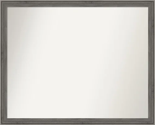 Miniatura 319 de Amanti Art Espejo personalizado, espejo de baño gris plomo a rayas, espejo de pared o espejo de tocador de baño sobre el fregadero
