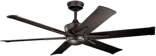 Miniatura 7 de KICHLER 300300OZ - Ventilador de techo con 6 aspas de bronce antiguo con luz de 31 vatios, bronce antiguo, 60 pulgadas