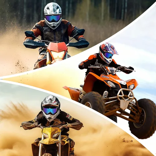Miniatura 7 de Gafas para ATV Dirt Bike Paquete de 2 Gafas de Motocicleta Motocross Resistentes al Viento Gafas de Visión Amplia Fuera de Carretera para Conducir