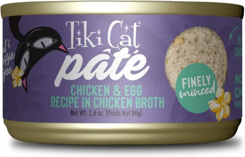 Miniatura 21 de Tiki Cat Luau Pâté, receta de atún y caballa Ahi en consumo de atún, nutrición equilibrada sin granos, comida enlatada húmeda para gatos, para todas
