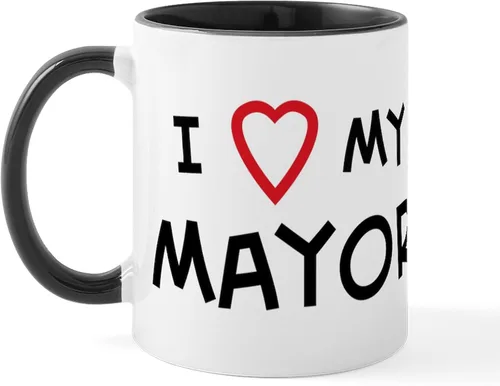 Miniatura 14 de CafePress I Love Mayor Mug Taza de café de cerámica de 11 oz (11.0 fl oz)