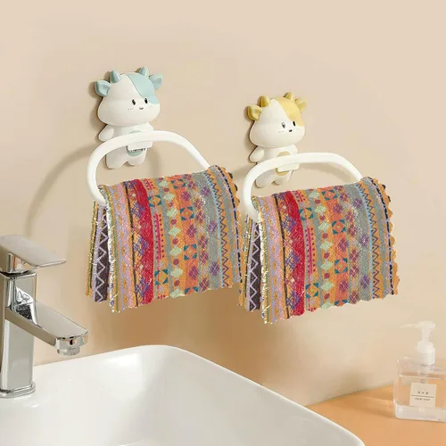 Miniatura 6 de CaTaKu Paños de cocina étnicos bohemios, paquete de 6 trapos reutilizables para lavar, paños de limpieza de microfibra, paños para secar la cocina