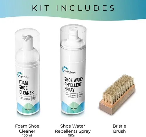 Miniatura 2 de EZSolution - Kit de limpieza de zapatos, solución de limpieza de espuma 2 en 1 y protector repelente de manchas para zapatos de gamuza, nubuck