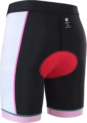 Miniatura 4 de FitsT4 - Pantalones cortos de ciclismo para niños y niñas, pantalones cortos de triatlón acolchados para jóvenes con bolsillos