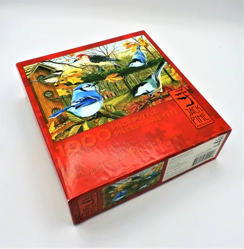 Miniatura 3 de Cobblehill 70010 JackPine Puzzles 1000 - Comedero para patio trasero, varios