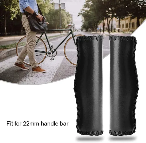 Miniatura 4 de VGEBY1 Agarres de extremo de barra de mango de bicicleta, empuñaduras de manillar de bicicleta PU cosidas a mano, accesorios de agarre de ciclismo