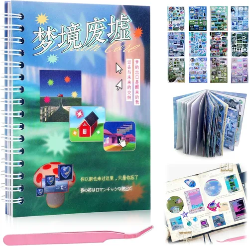 Miniatura 15 de Calcomanías coreanas para tarjetas fotográficas kpop, 3500 para decoración de libros, estéticas, purpurina, mariposa, amor, cinta, flor, alfabeto