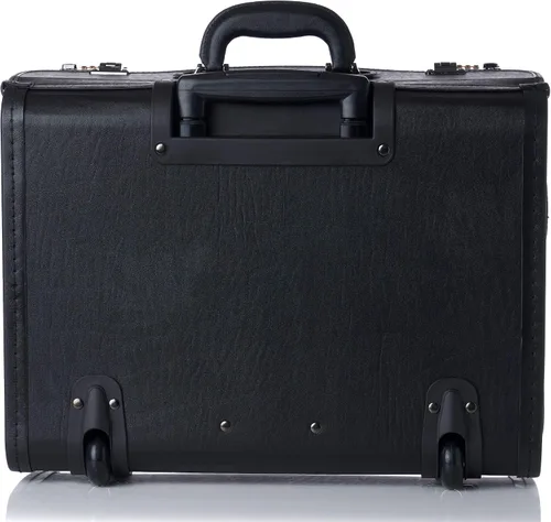 Miniatura 6 de Maletín con ruedas Alpine Swiss para ordenador portátil de 17 pulgadas, portafolio para abogado de tamaño legal, Negro talla única