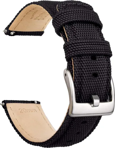 Miniatura 13 de Ritche - Banda de reloj de tela de vela de liberación rápida, compatible con Samsung Galaxy Watch 6 Classic 43 mm 47 mm 40 mm 44 mm, Timex / Seiko