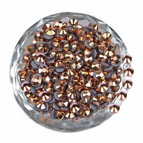 Miniatura 25 de LPBeads 10000 unidades de diamantes termoadhesivos SS6 amatista con parte trasera plana, gemas de diamantes de imitación de cristal redondas
