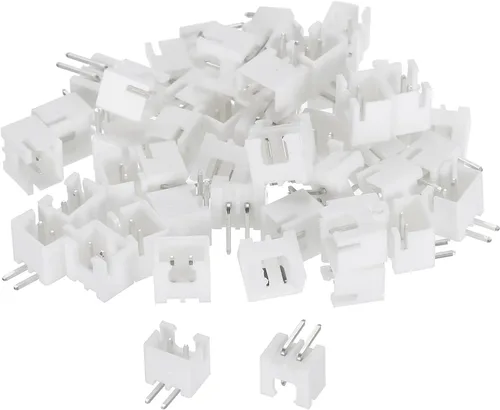 Miniatura 11 de MECCANIXITY Conector de 0.100 in, adaptador macho de 4 pines, cabezal de clavija de ángulo recto, enchufe blanco para conexión de cable a placa