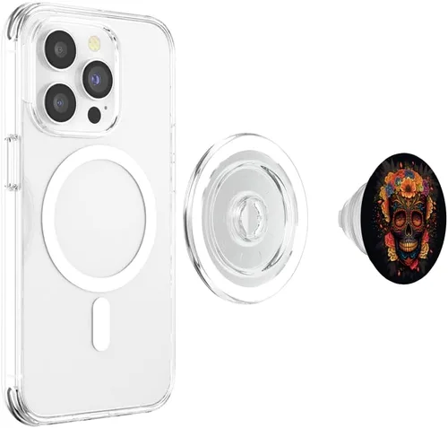 Miniatura 4 de Sugar Skull Floral, Día de los Muertos, Sugarskull PopSockets MagSafe PopGrip para iPhone