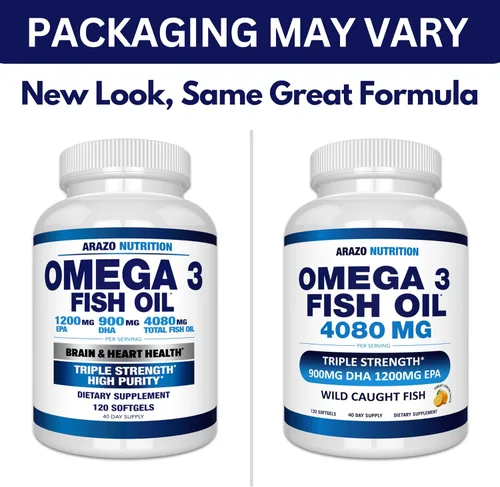 Miniatura 9 de BioScience Nutrition, aceite de pescado Omega 3 de 0.08 oz EPA alto de 0.04 oz + DHA de 0.03 oz; cápsulas que triplican la fuerza, 1