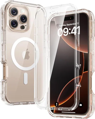 Miniatura 164 de Diaclara - Funda compatible con iPhone 11, carcasa resistente de cuerpo completo con protector de pantalla integrado sensible al tacto y Transparente