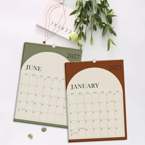 Miniatura 4 de Calendario 2026-2027 – Calendario de Pared de 18 Meses de Enero 2026 - Junio 2027, Planificador de Calendario de Pared Colgante 2026 con Papel